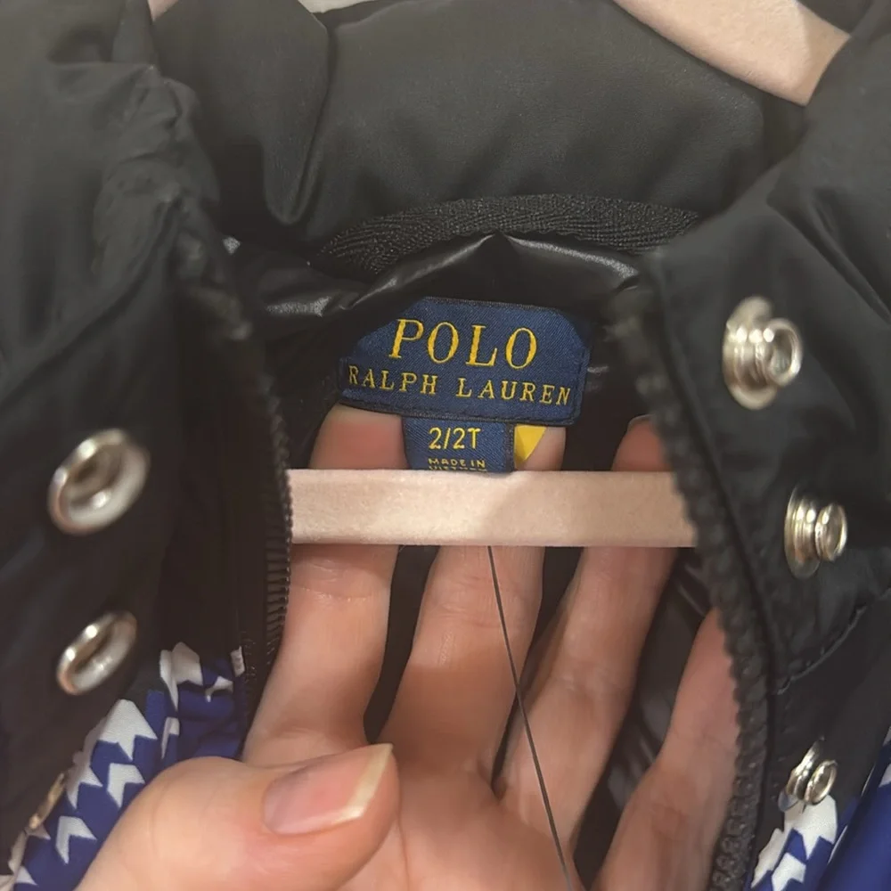 *NEW* RALPH LAUREN TODDLER GIRLS SNOWFLAKE PUFFER COAT JACKET 2T - Picture 3 of 10